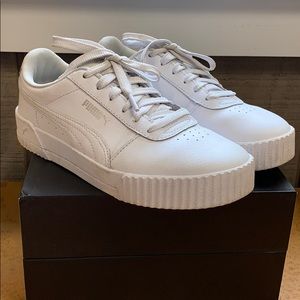 PUMA white carina sneaker 🤍